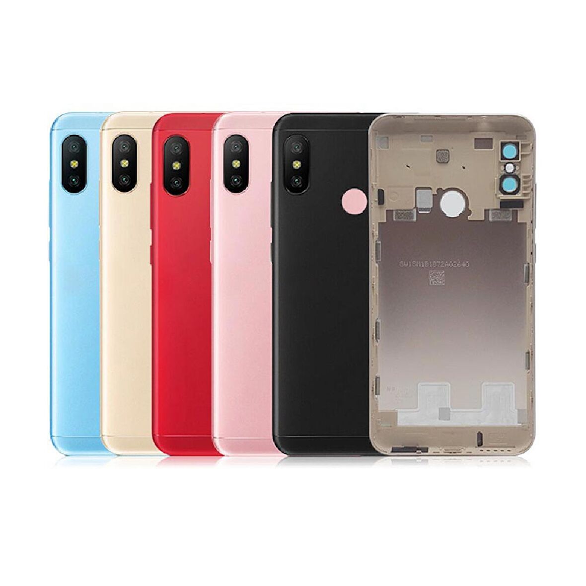 Fixist Xiaomi Redmi 6 Pro ile Uyumlu Arka Pil Kapağı