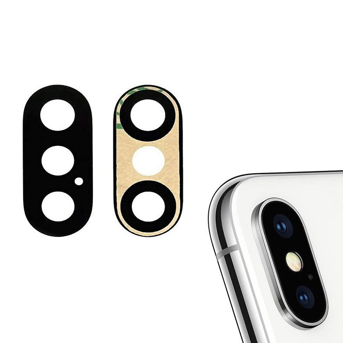 Fixist Apple iPhone XS ile Uyumlu Kamera Camı