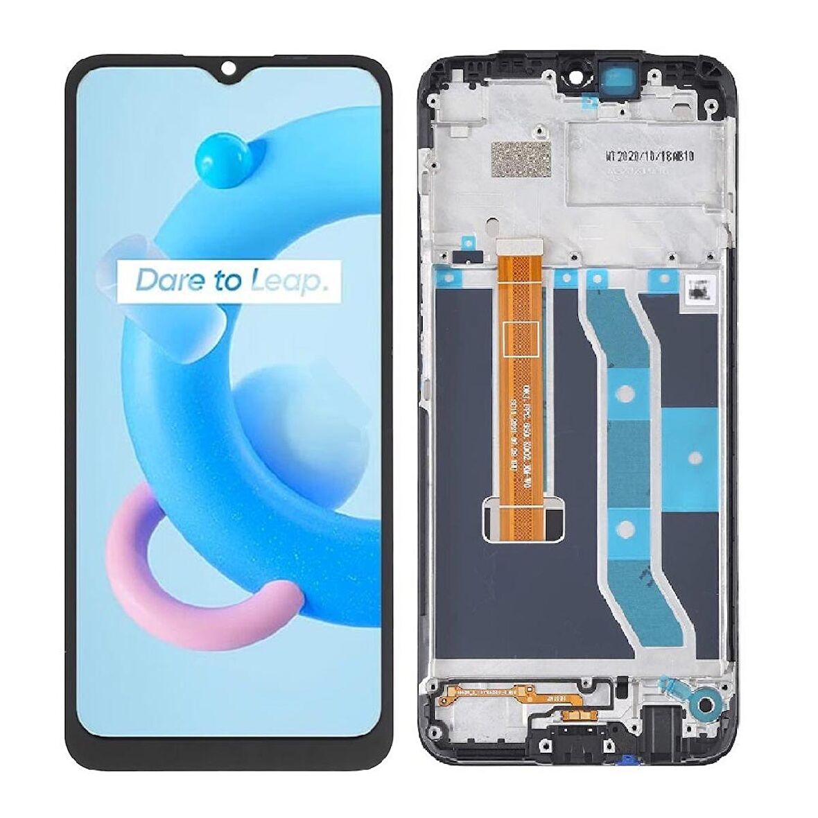 Fixist Oppo Realme C15 ile Uyumlu Lcd Ekran Dokunmatik Çıtalı Rmx2180 tmlcd0796