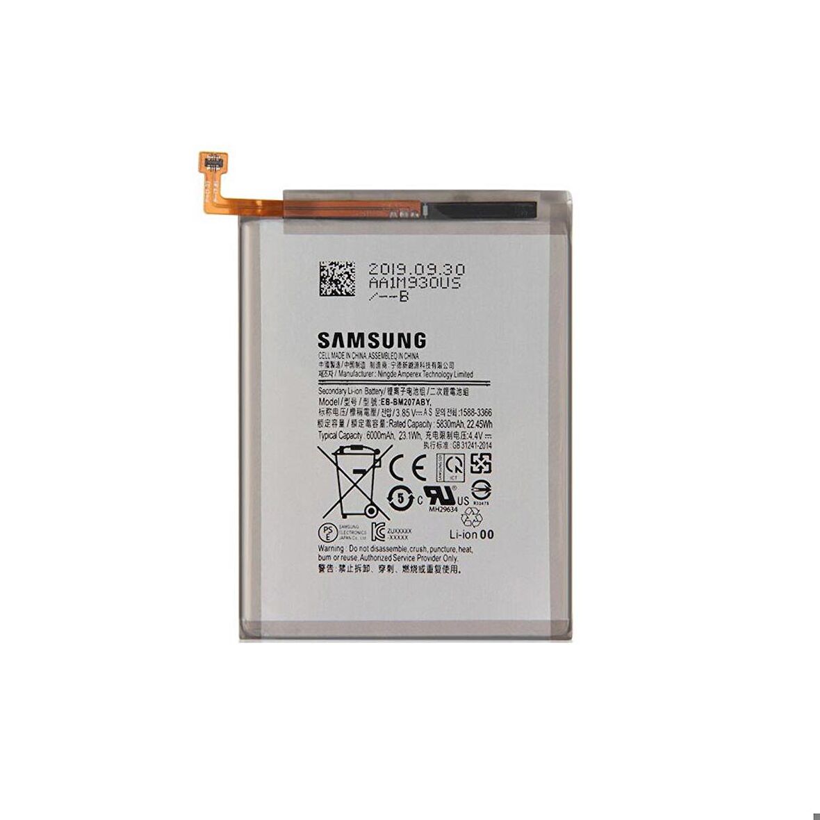 Fixist Samsung Galaxy M30S M307F ile Uyumlu İthal Pil