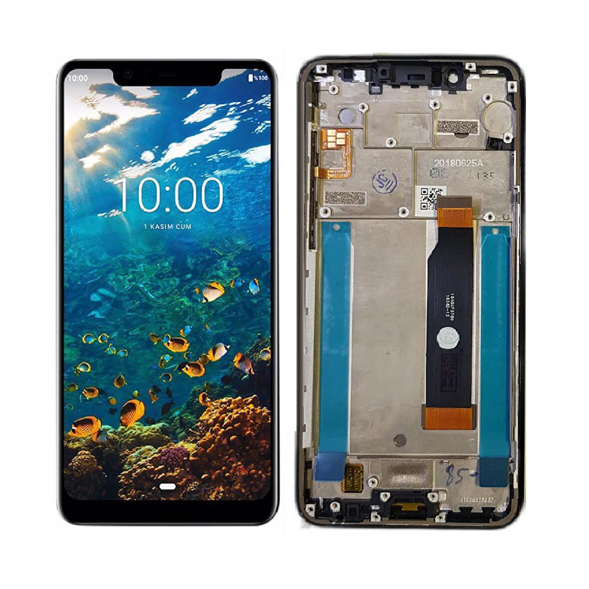 Fixist Casper Via P3 ile Uyumlu Lcd Ekran Dokunmatik Çıtalı