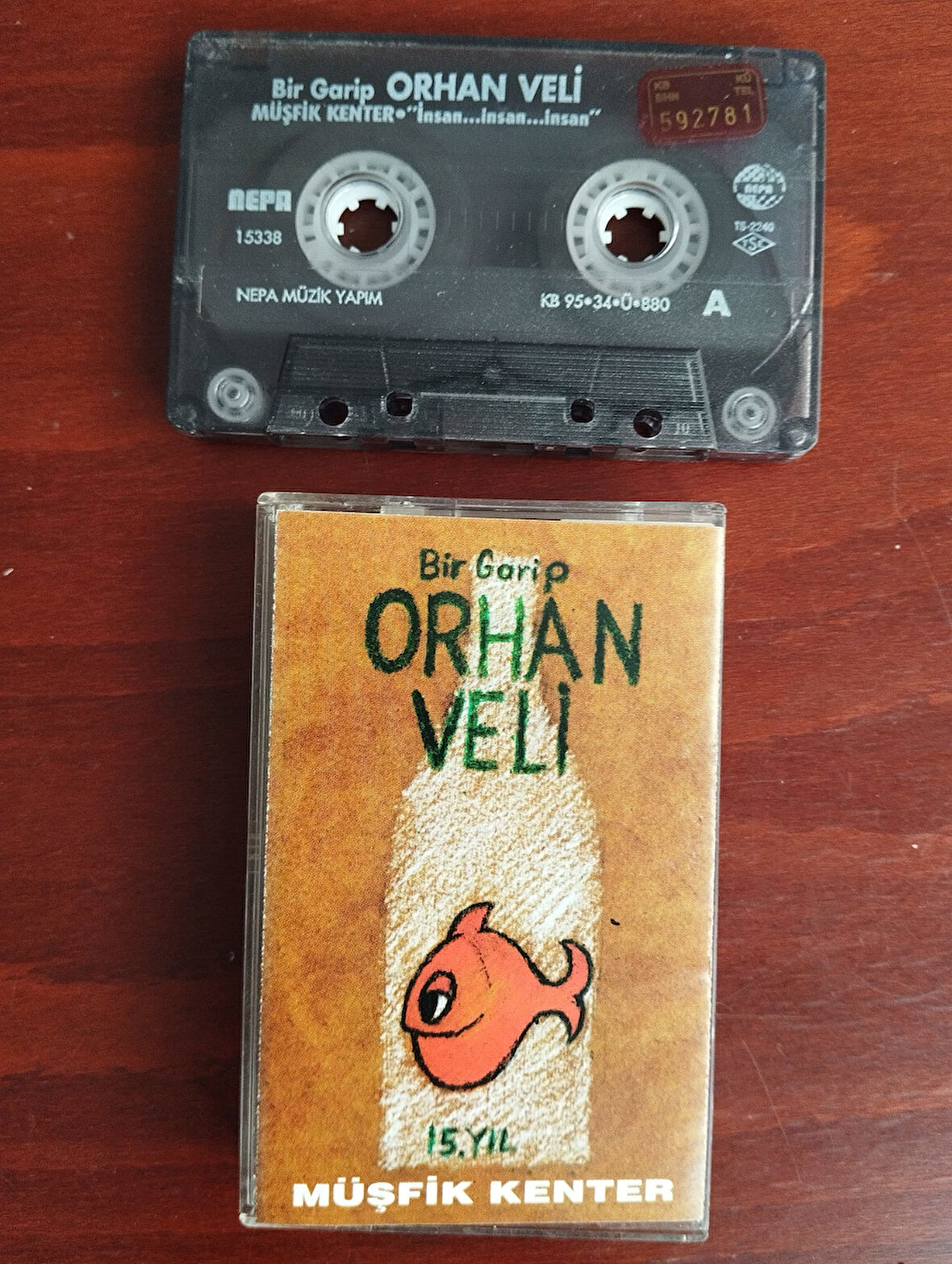 Müşfik Kenter –  Bir Garip Orhan Veli / 15. Yıl – 1995 Türkiye Basım  Kaset-2.el