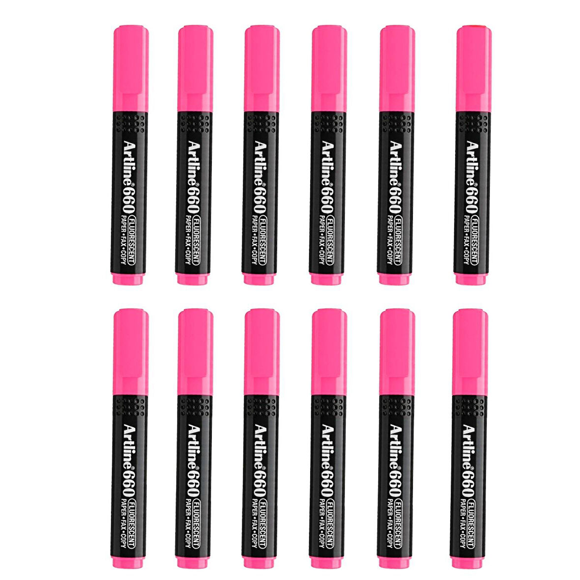 Artline Fosforlu Kalem Kesik Uç Neon Renkler Pembe 12 Adet
