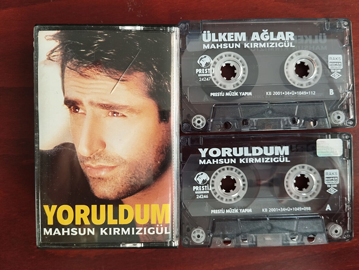 Mahsun Kırmızıgül – Yoruldum / Ülkem Ağlar -  2001 Türkiye Basım 2x Kaset Albüm -2.EL