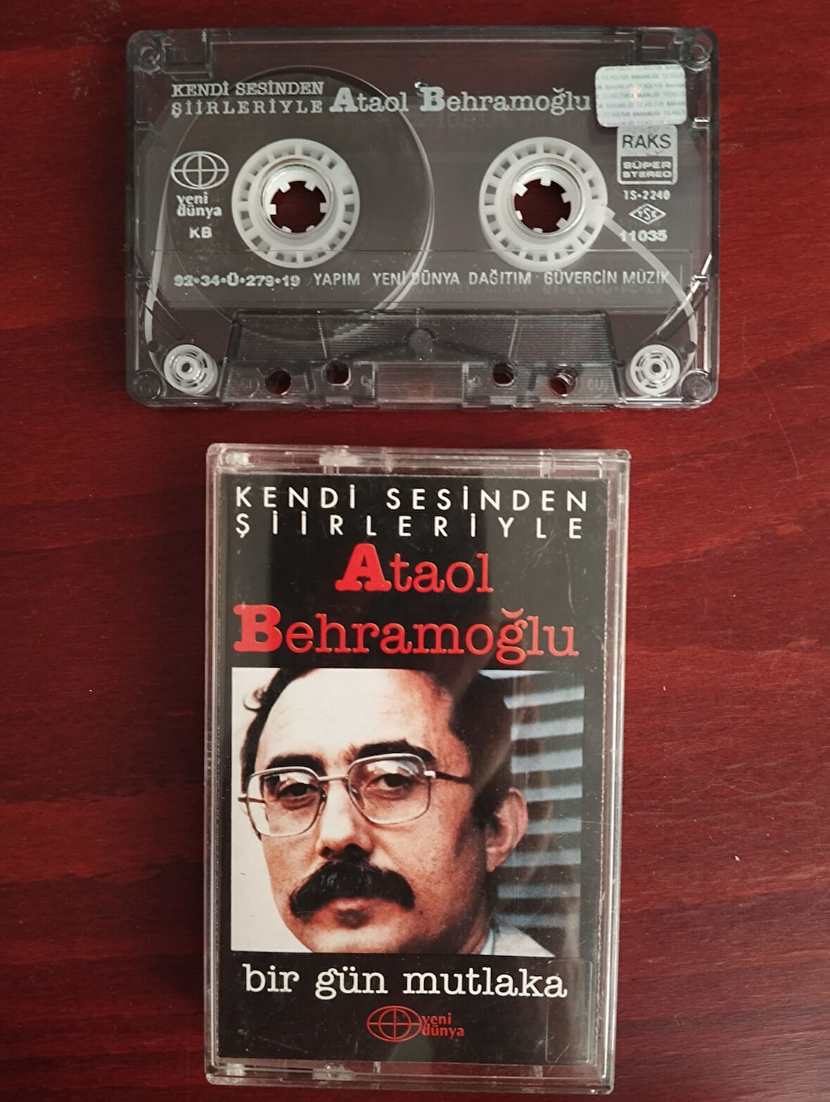 Ataol Behramoğlu Bir Gün Mutlaka - Kendi Sesinden Şiirleriyle -  1993 Türkiye Basım Kaset Albüm-2.EL