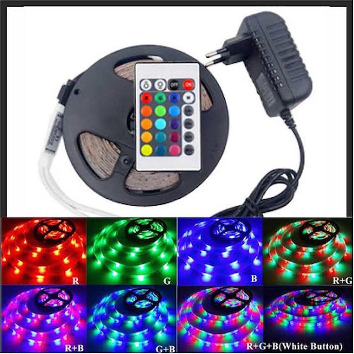 RGB Led Şerit Lamba 10 Mt.