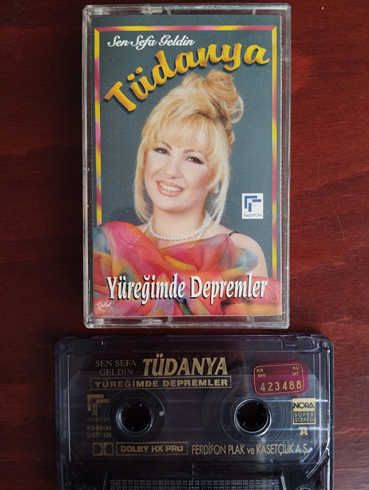 Tüdanya - Yüreğimdeki Depremler -  1995  Türkiye Basım Kaset Albüm-2.EL