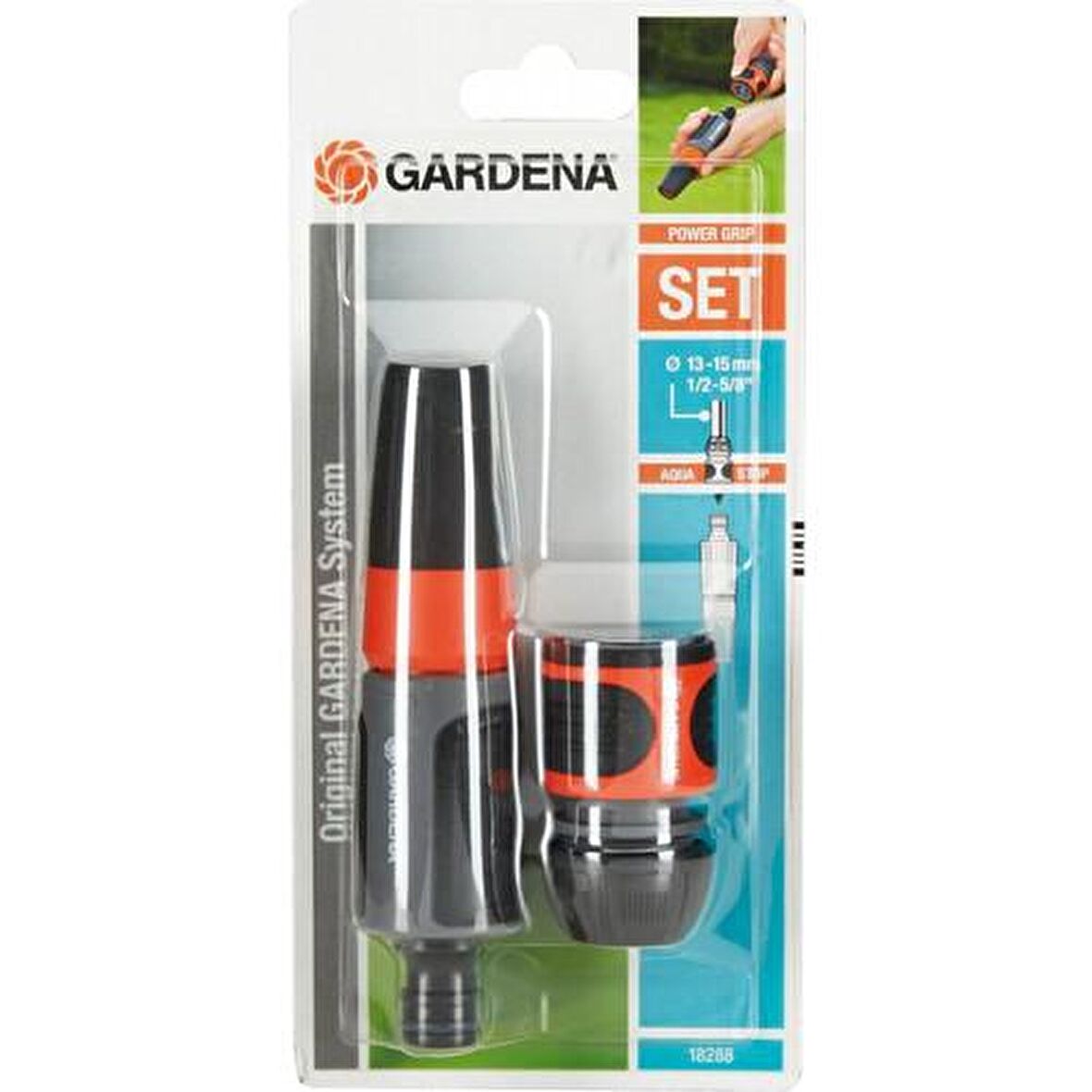 Gardena 18288 Stoplu Sprey Seti 13mm (1/2'')