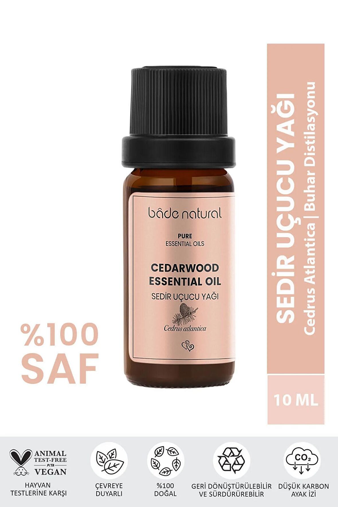 Bade Natural Sedir Ağacı Uçucu Yağı %100 Saf 10 ml