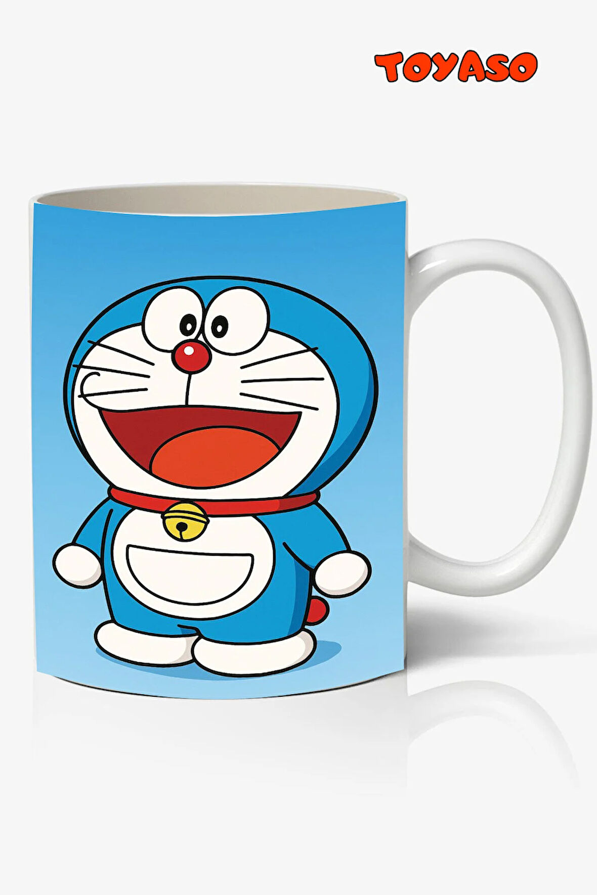 Doraemon Doraenuts Anime Temalı Beyaz Kupa Bardak Sevgiliye Arkadaşa Hediye
