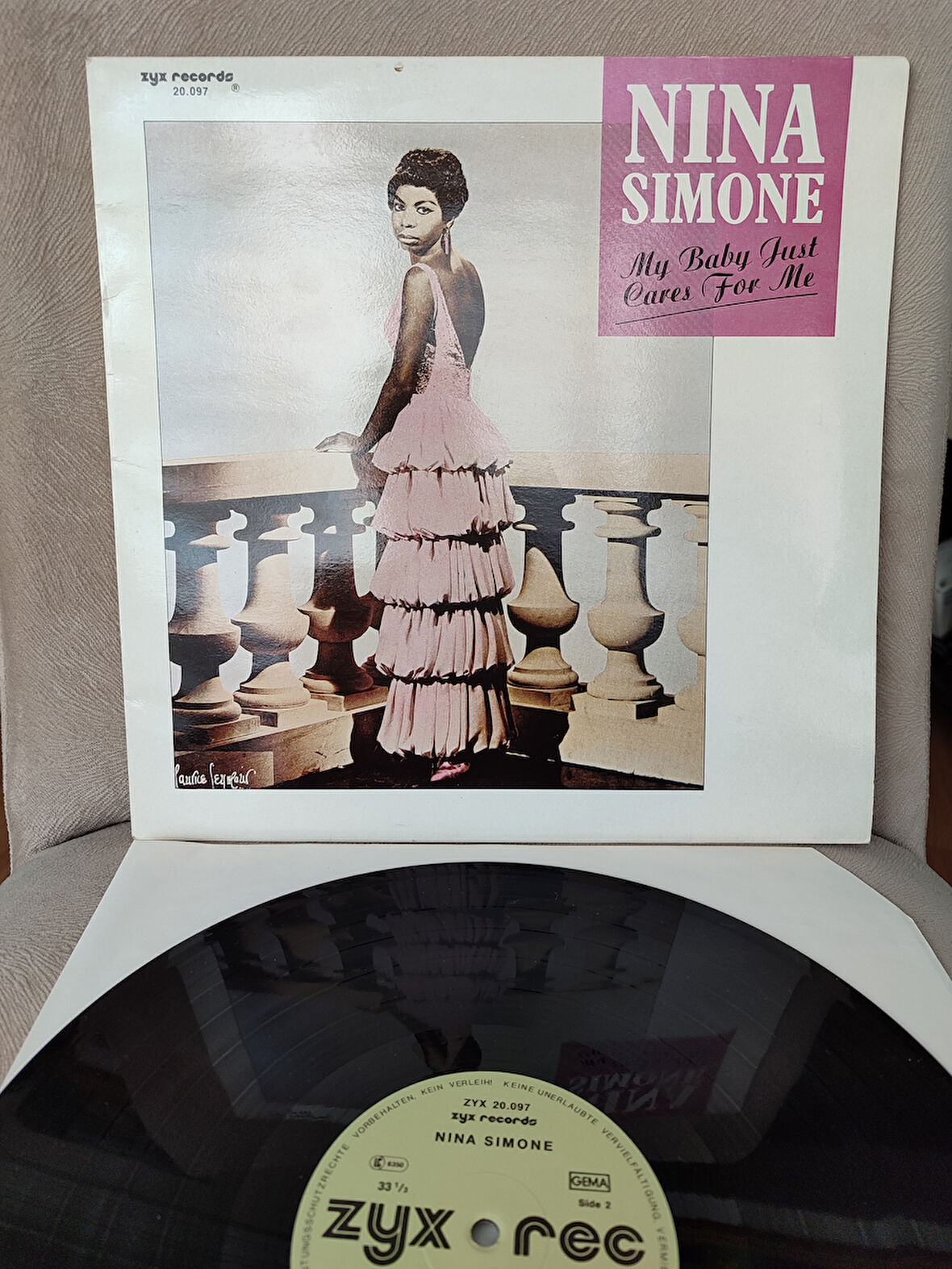 NINA SIMONE - My Baby Just Cares For Me -  1987 Almanya Basım Albüm - LP Plak 2.EL