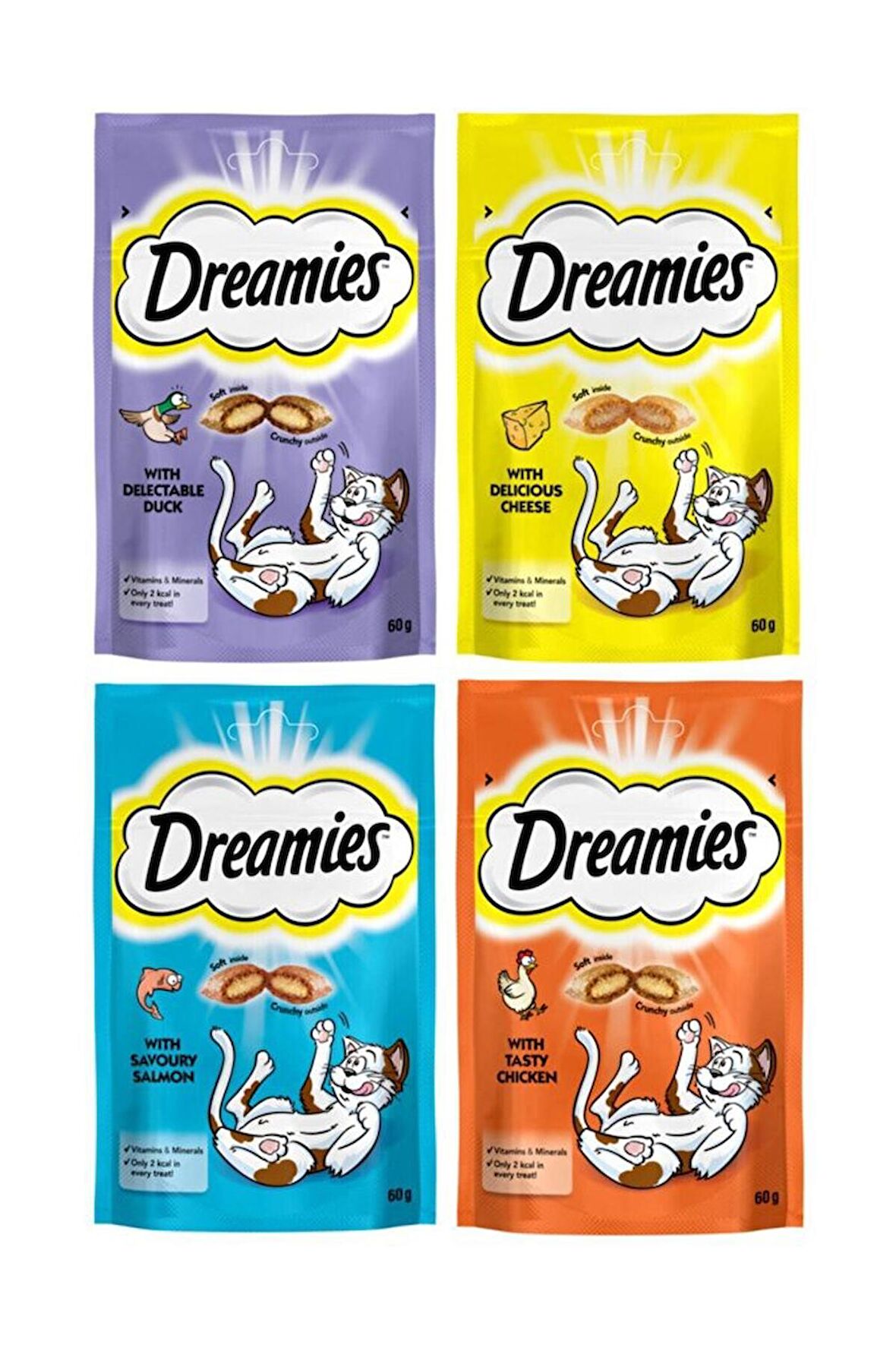 Pedigree Dreamies 12 Paket Süper Karışık Kedi Ödülü