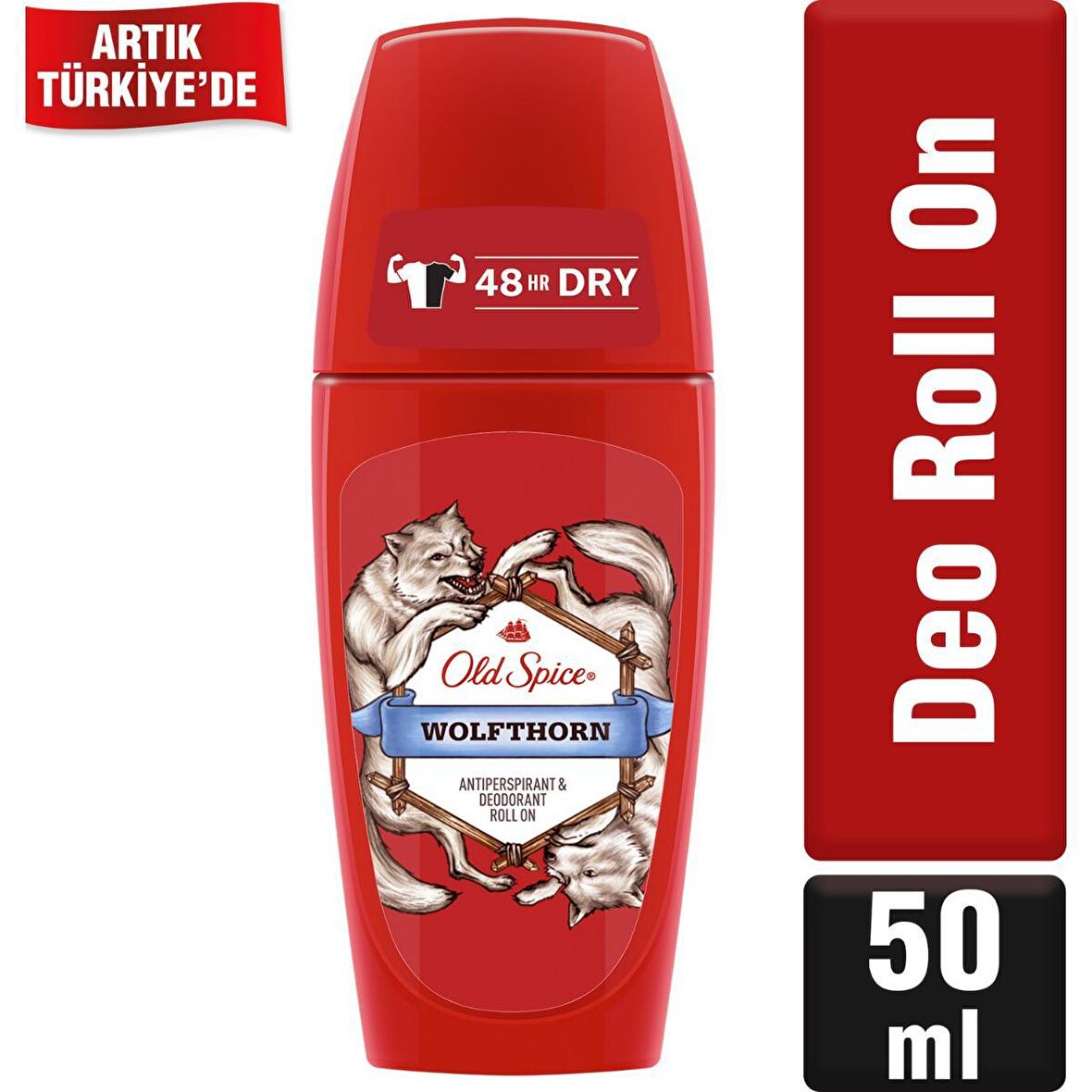 Old Spice Wolfthorn Antiperspirant Ter Önleyici Leke Yapmayan Roll-On Deodorant 50 ml