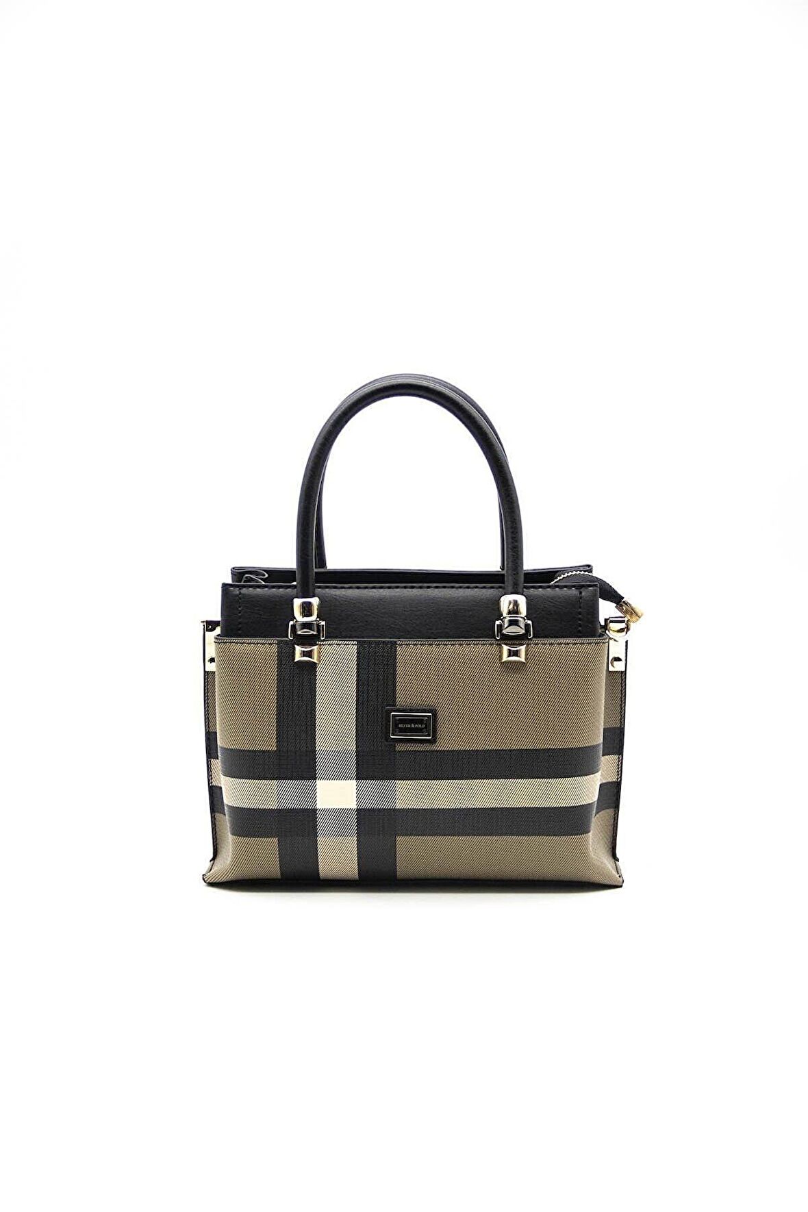 Silver Polo  Kadın Omuz Çantası 826-40848 Kadın ÇANTASI MK80 KAHVE-MAT SİYAH