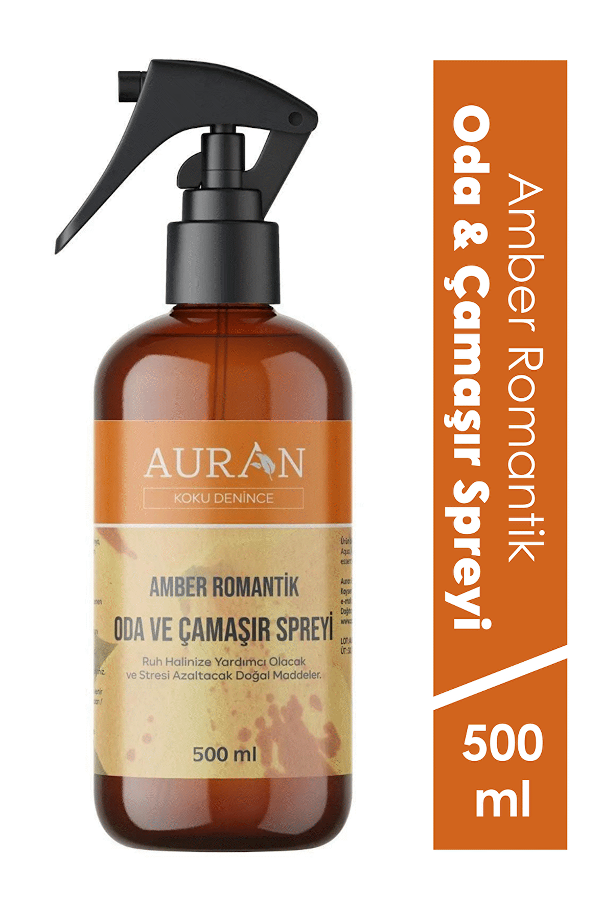 Amber Romantik Oda Ve Çamaşır Spreyi Oda Kokusu Oda Spreyi Room Spray 500ml