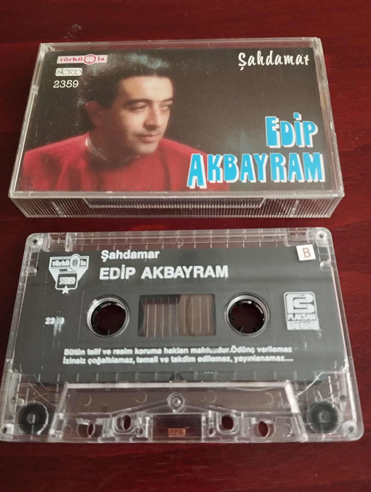 Edip Akbayram –  Şahdamar - 1990  Almanya Basım  Kaset / Türküola-2.el