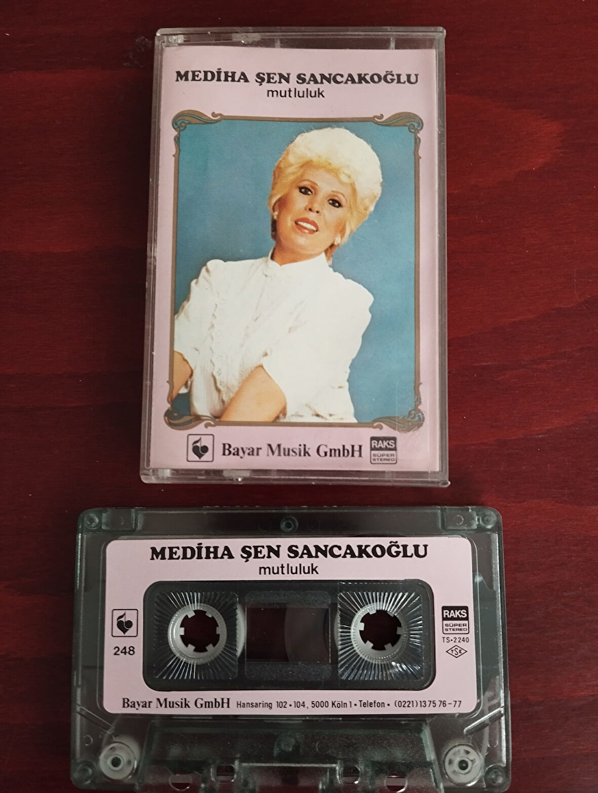 Mediha Şen Sancakoğlu – Mutluluk  -  Almanya Basım  Nadir Kaset / Bayar Müzik-2.EL