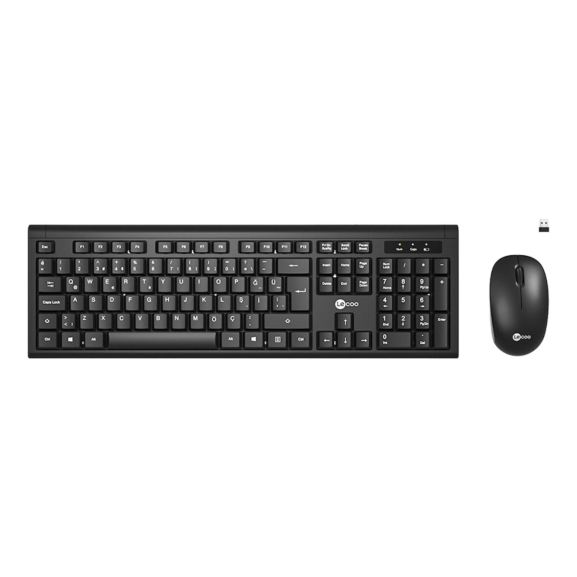 Lecoo KW200 Kablosuz Türkçe Q Klavye & Mouse Set