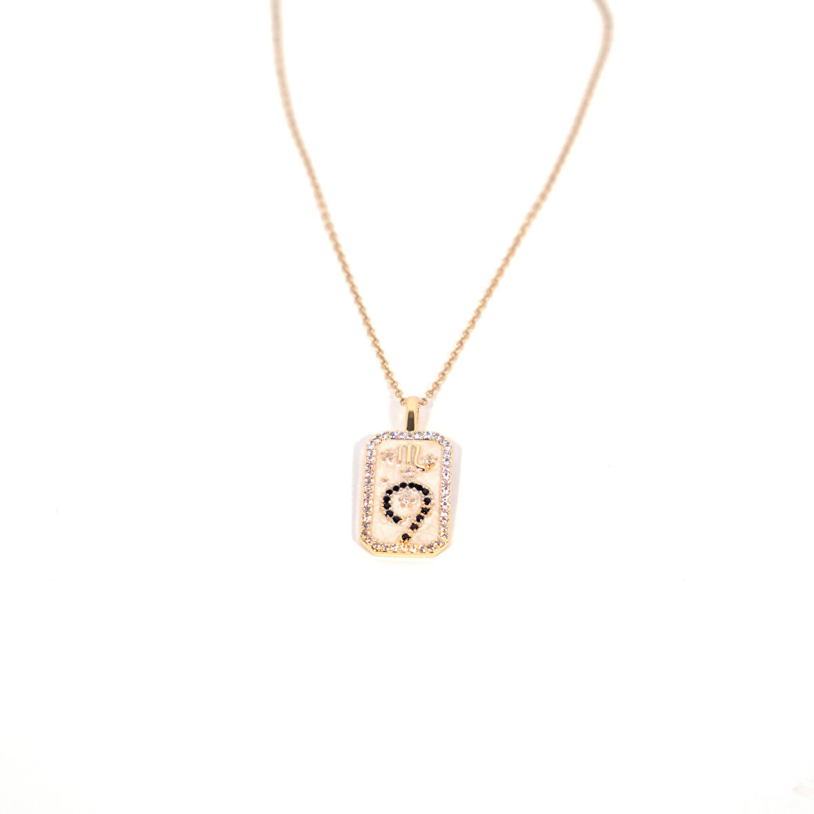 Çelik Kolye Akrep Burcu Tarot Model - K-107