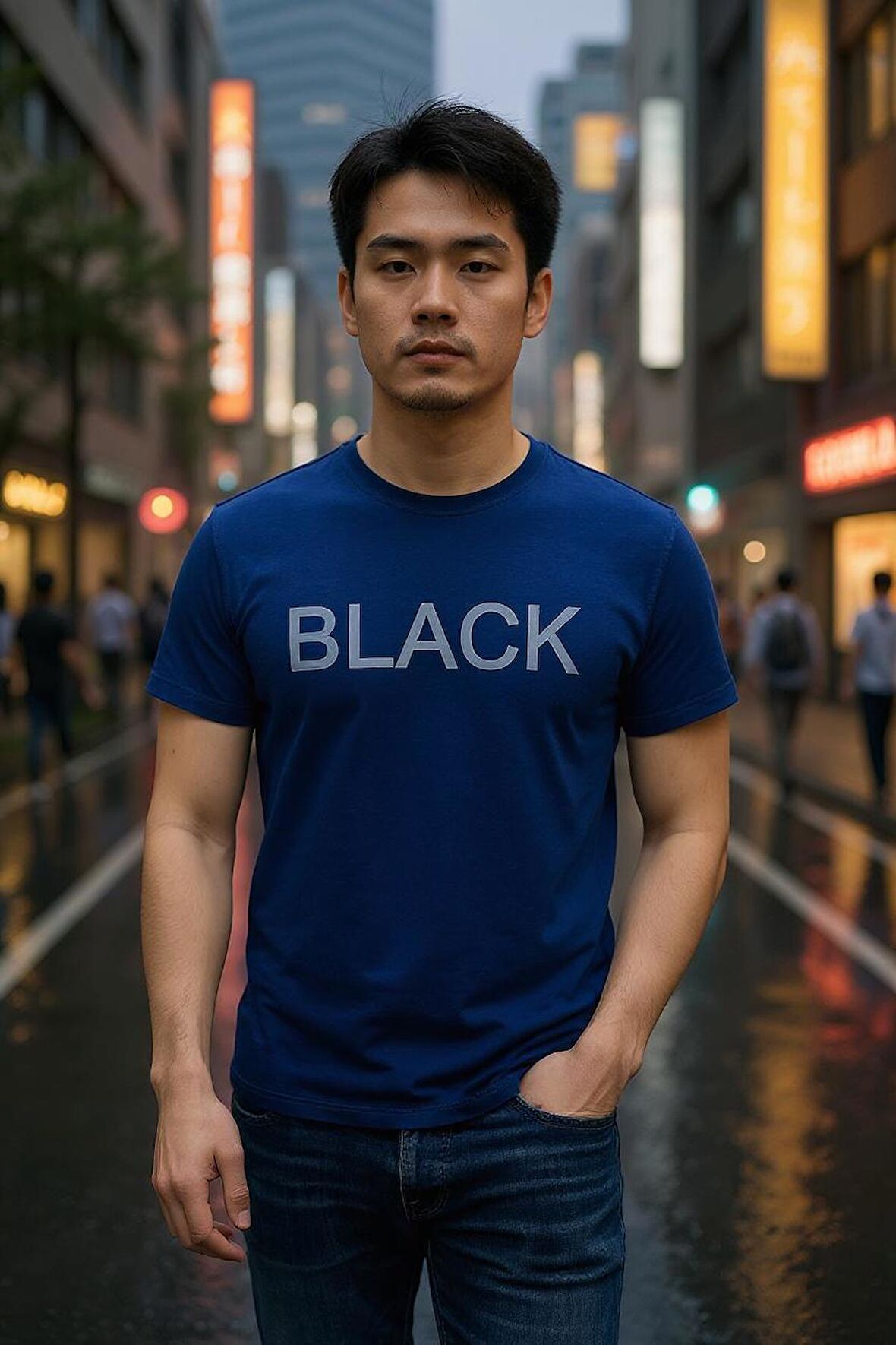 Erkek Slim Fit Bisiklet Yaka T-shirt