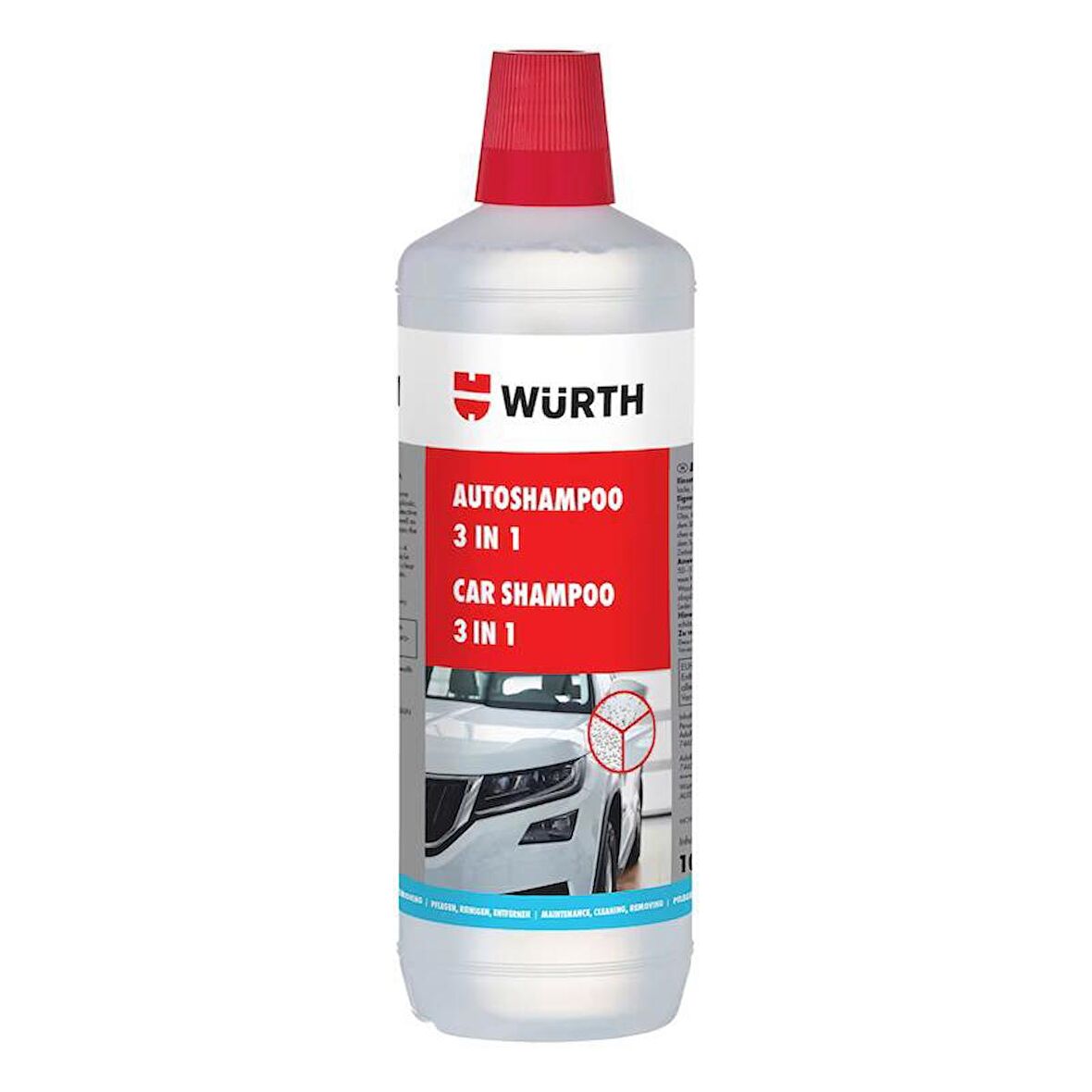 Würth 3 Etkili Araç Şampuanı 1 Litre