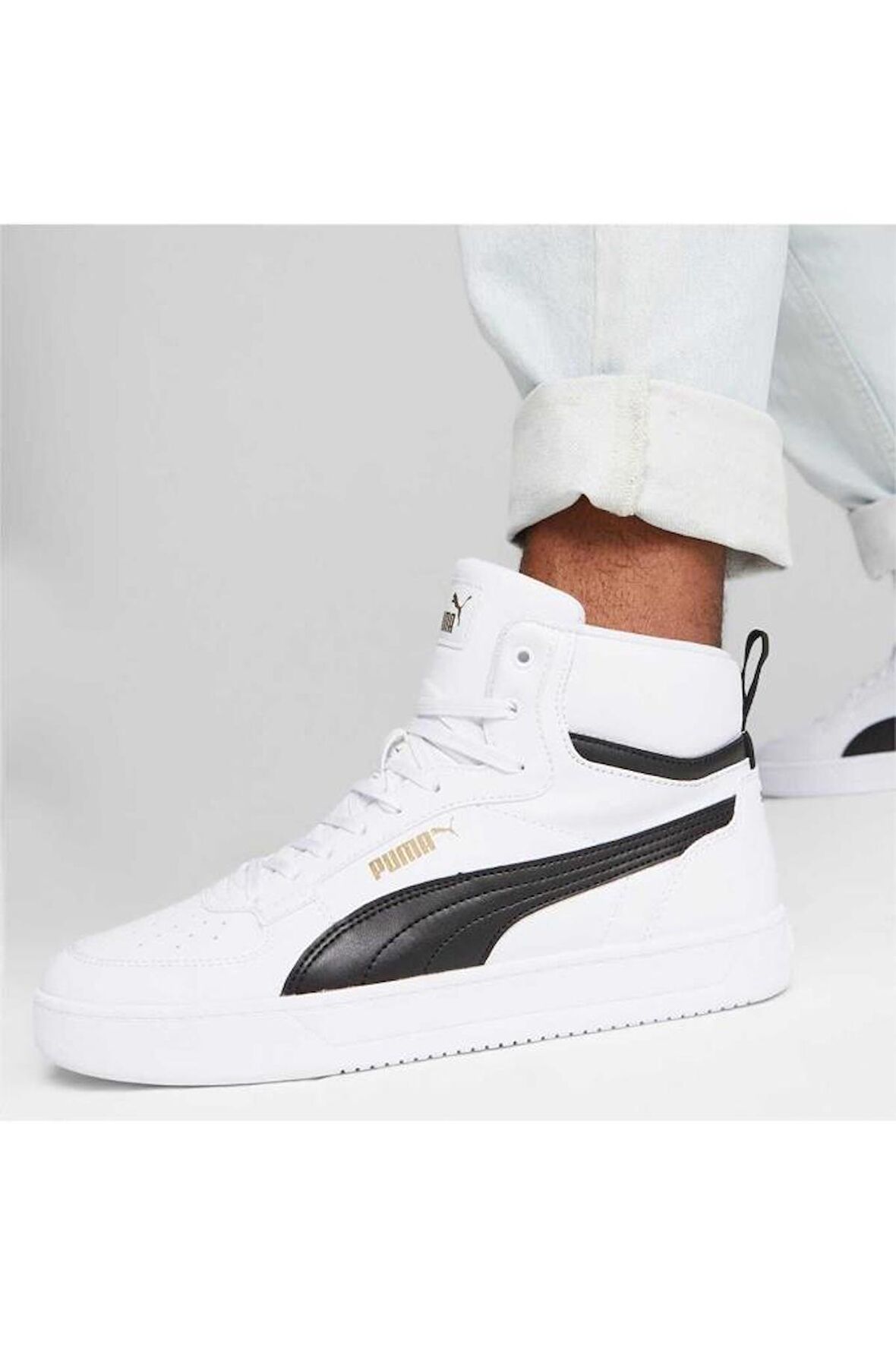 Puma Caven 2.0 Mid Erkek Sneaker Ayakkabı Beyaz Siyah 40-45 