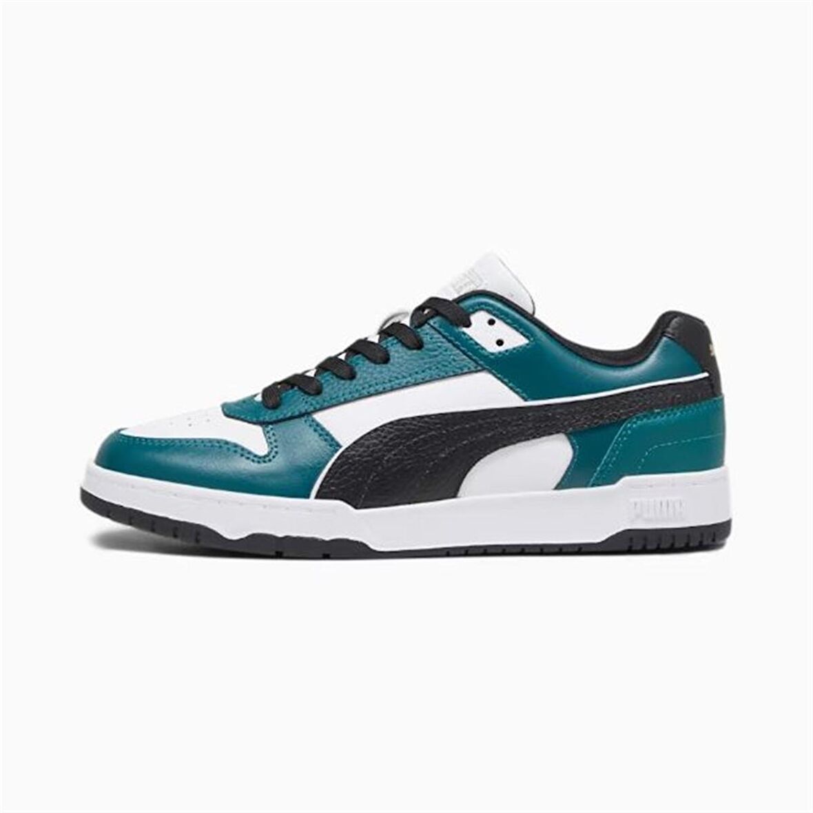 Puma RBD Game Low Erkek PUMA White-Black-Malachite Spor Ayakkabı - 386373 21