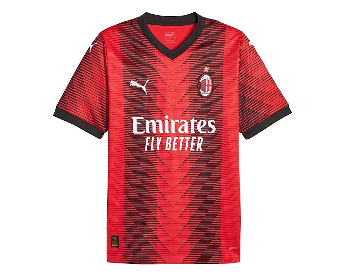 Puma Acm Home Jersey Replica Ac Milan Futbol Forması 77038301 Kırmızı