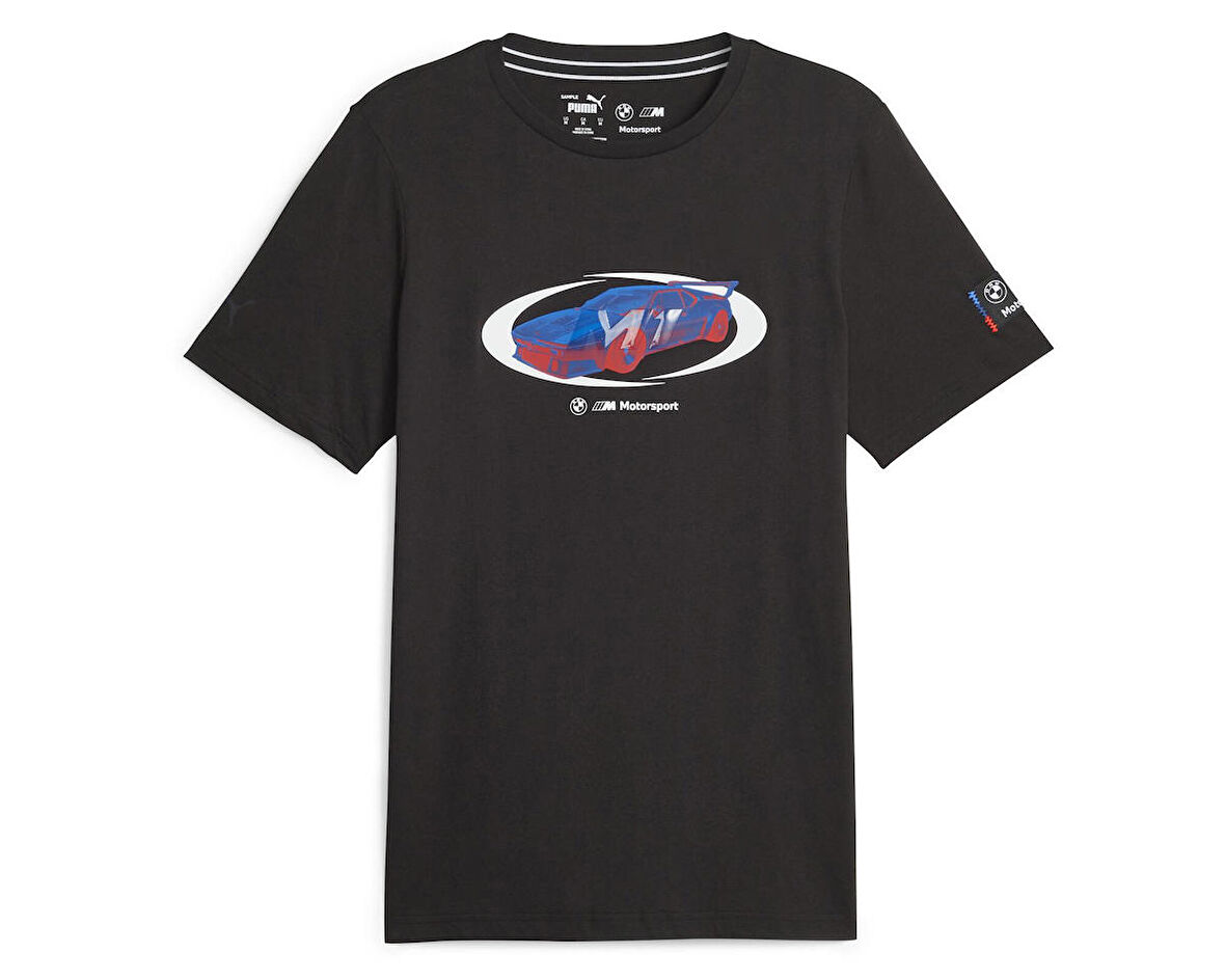 Puma Bmw Mms Statement Car Graphic Tee Erkek Günlük Tişört 62107801 Siyah