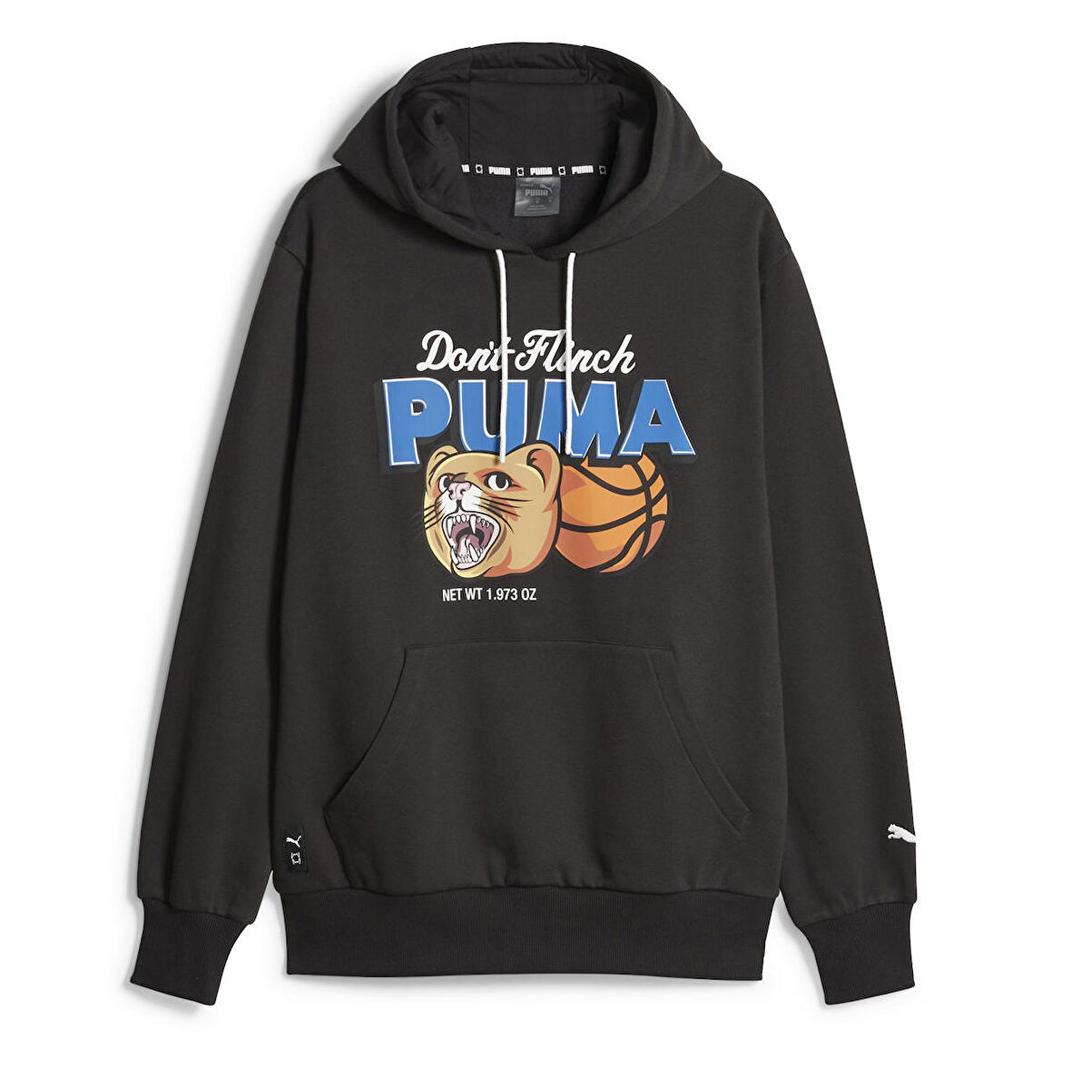 622045-01 Puma Dylan Hoodie  Black Erkek Sweatshirt Siyah