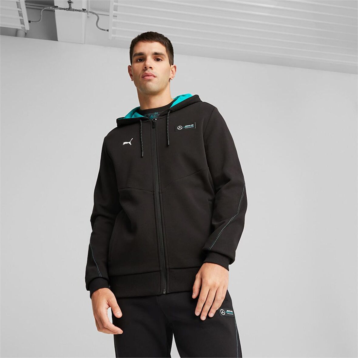 Puma Mercedes Petronas Motorsport Erkek Siyah Ceket (621147-01)