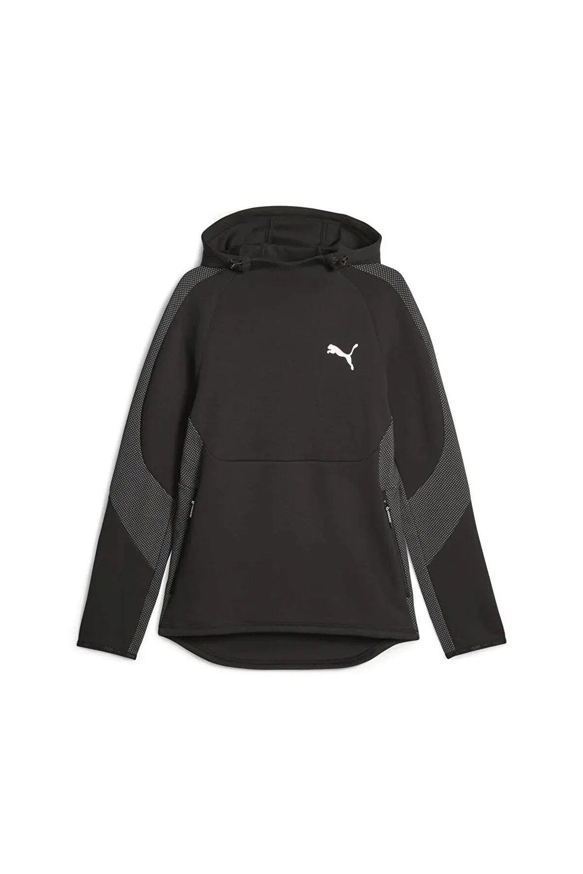 Puma EVOSTRIPE Hoodie DK SİYAH Erkek Eşofman Üstü