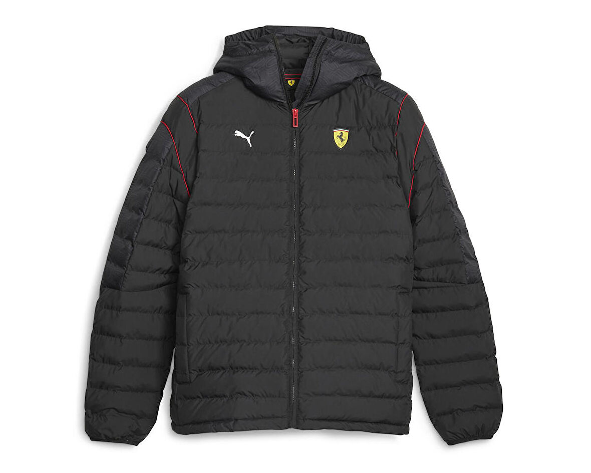 Puma Ferrari Race Mt7 Ecolite Padded Jacket Erkek Günlük Mont 62093401 Siyah