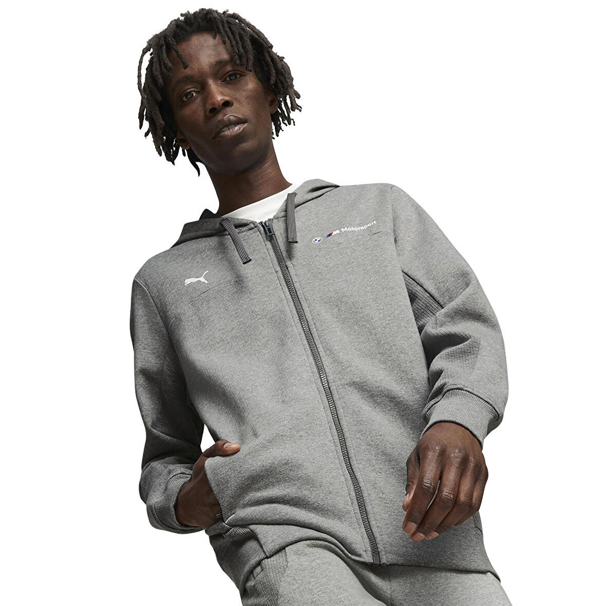 Bmw Mms Erkek Gri Günlük Stil Sweatshirt 62122103