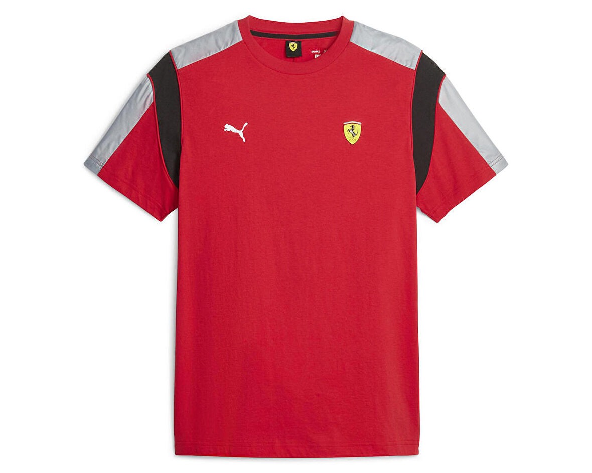 Puma Ferrari Race Mt7 Tee Erkek Günlük Tişört 62093802 Kırmızı