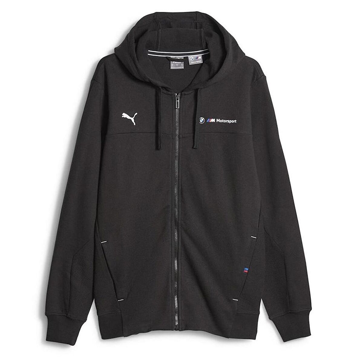 Puma BMW MMS Hdd Sweat Jacket Erkek Kapüşonlu Fermuarlı Sweatshirt Siyah 62122101
