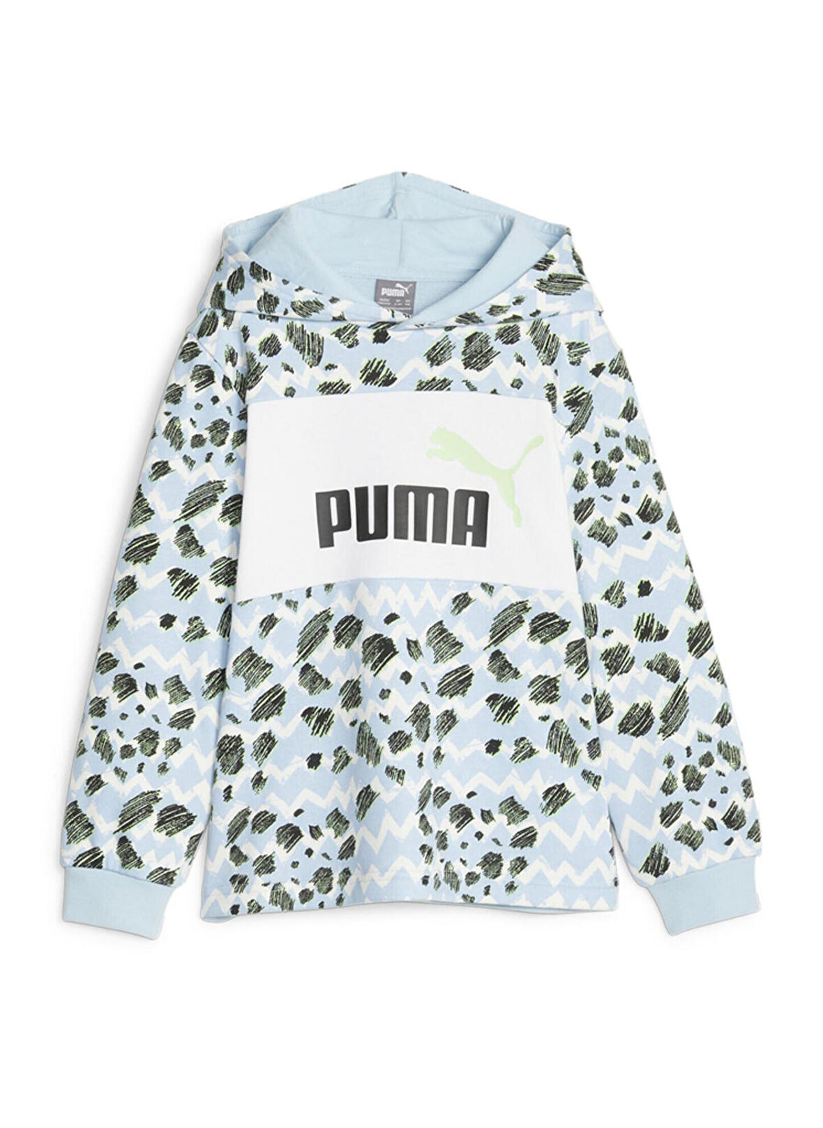 Puma Düz Erkek Çocuk Mavi Sweatshırt 67636568 ESS MIX MTCH Hoodie