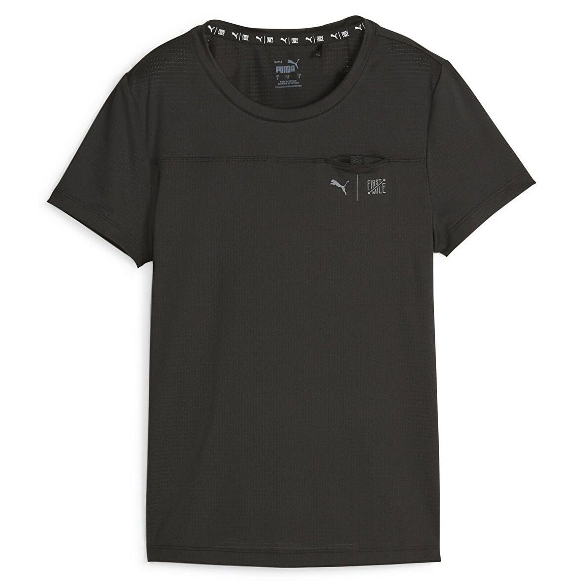First Mile Kadın Siyah Koşu T-Shirt 52392901