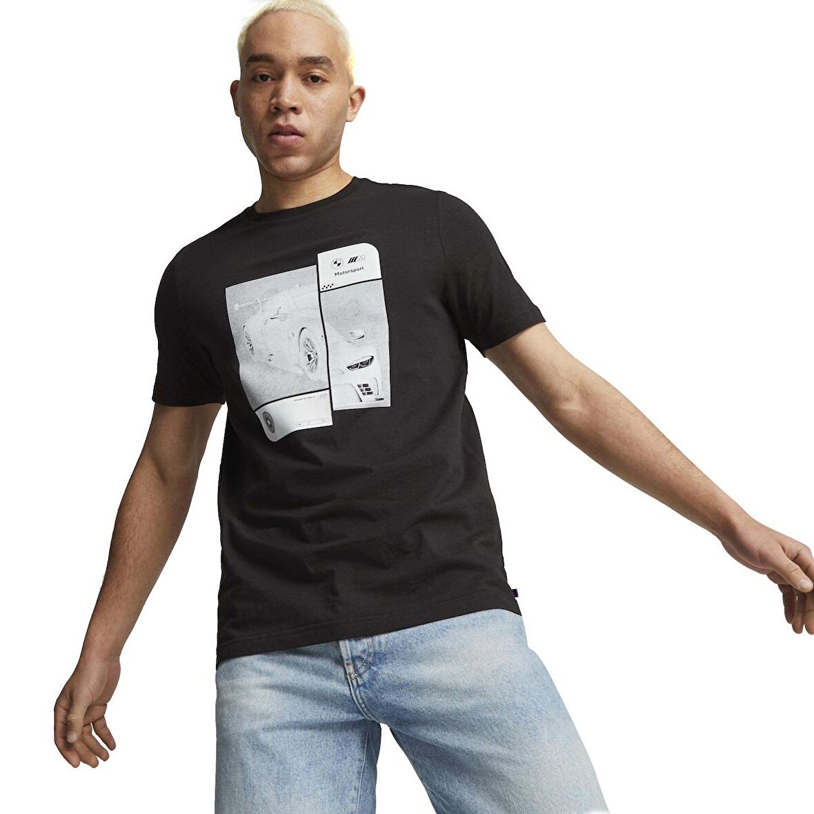 Bmw Mms Essential Erkek Siyah Günlük Stil T-Shirt 62131301