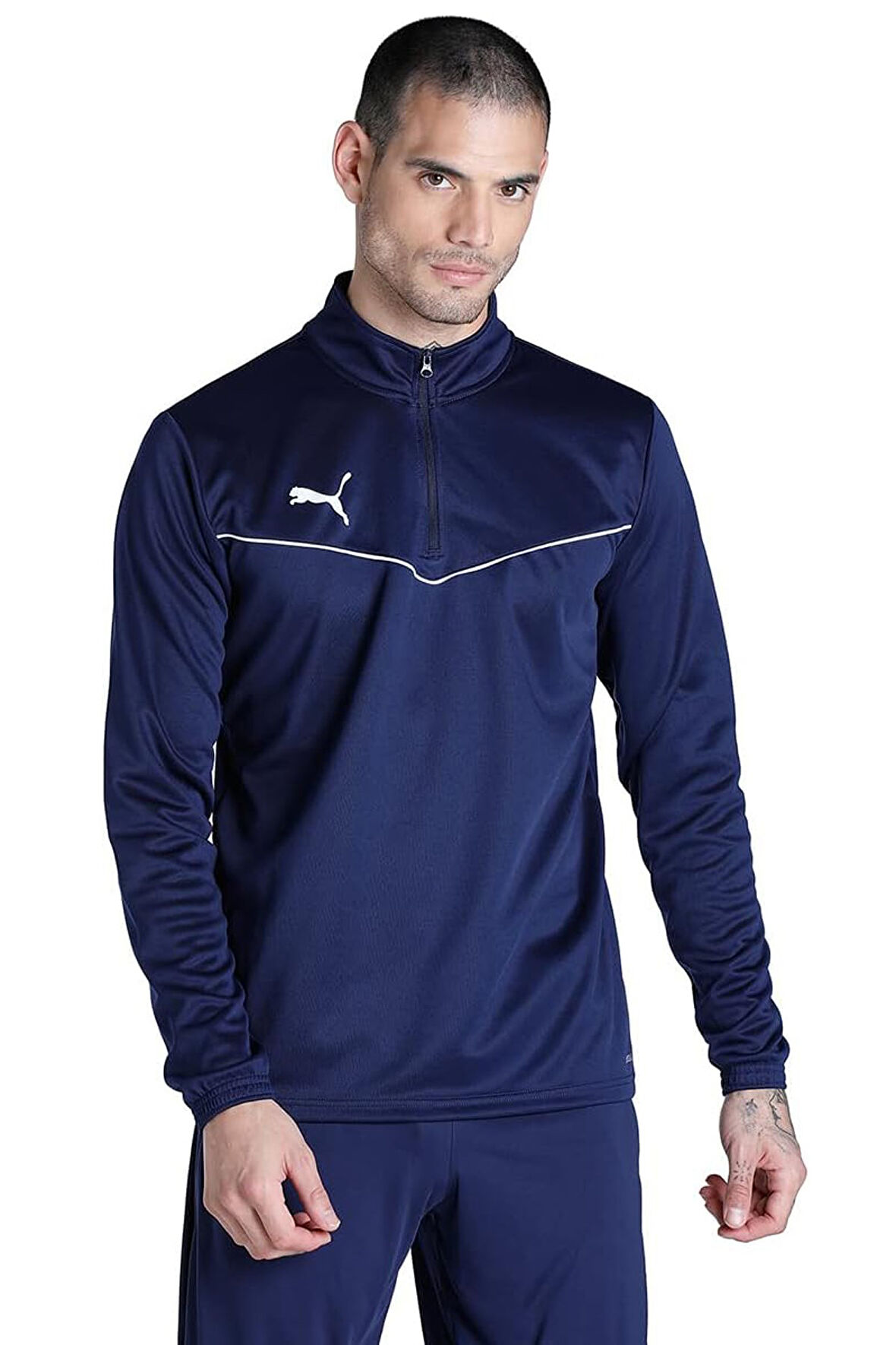 Puma Team Rise 1/4 Fermuarlı Erkek Sweat 65909706