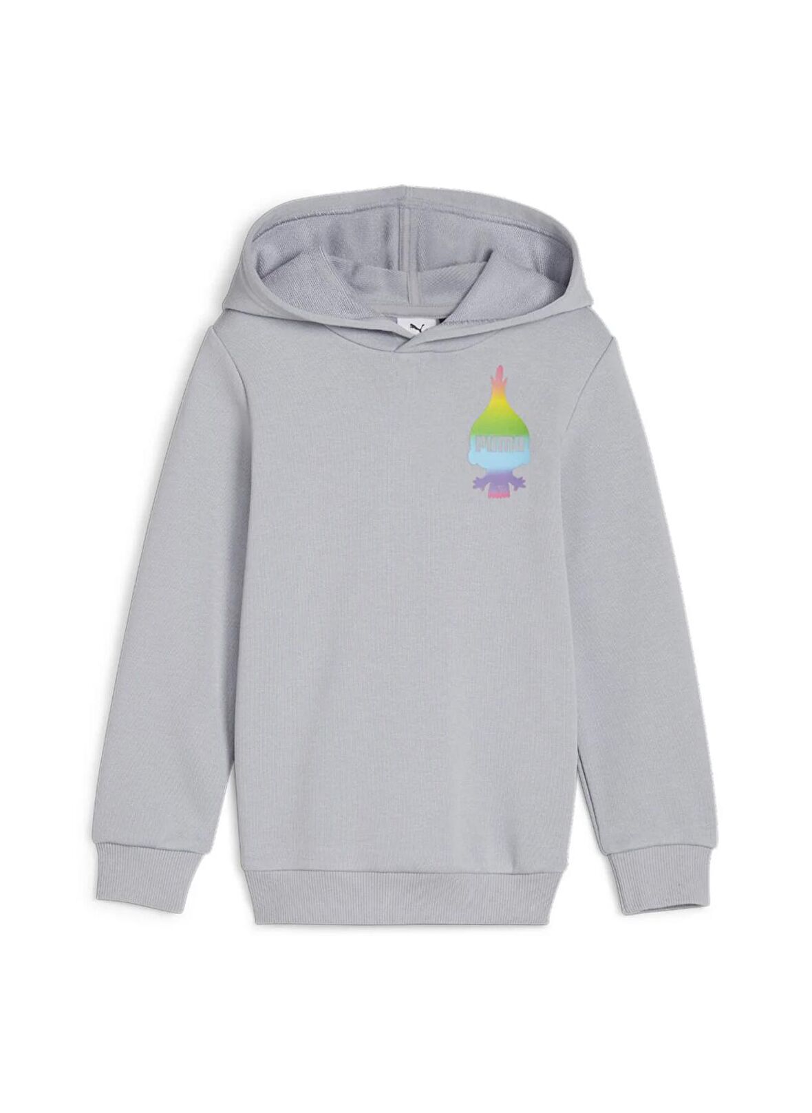 Puma Baskılı Erkek Gri Sweatshırt 62482663-PUMA X TROLLS Hoodie