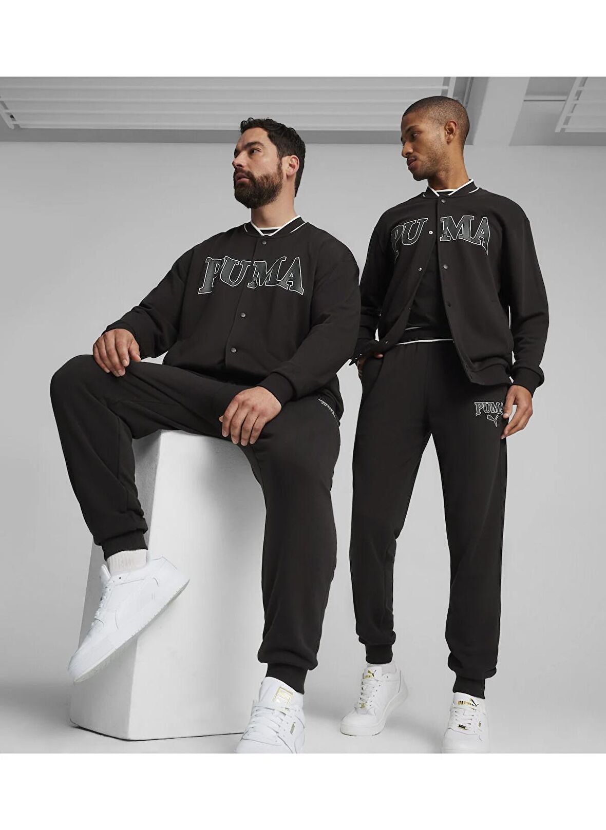 Puma 67897101  SQUAD Track Jacket Siyah Erkek Kapüşon Yaka Regular Fit Sweatshirt