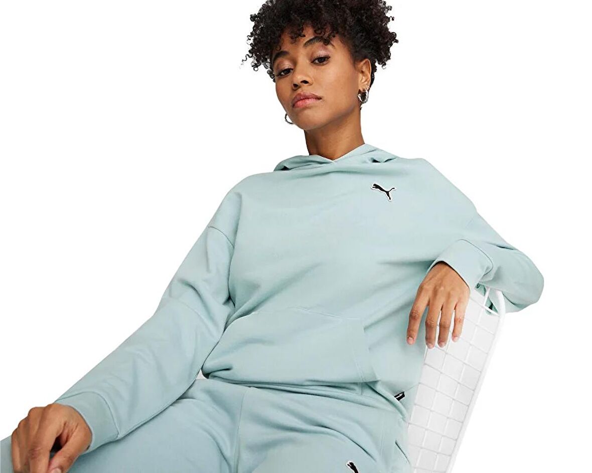 Puma Better Essentials Hoodie Kadın Günlük Sweatshirt 67598822 Mavi