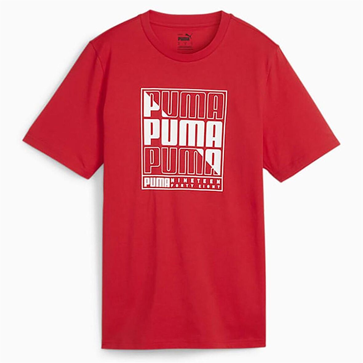 Puma Graphics Box Tee Kırmızı Erkek Spor Tişört - 680172 11