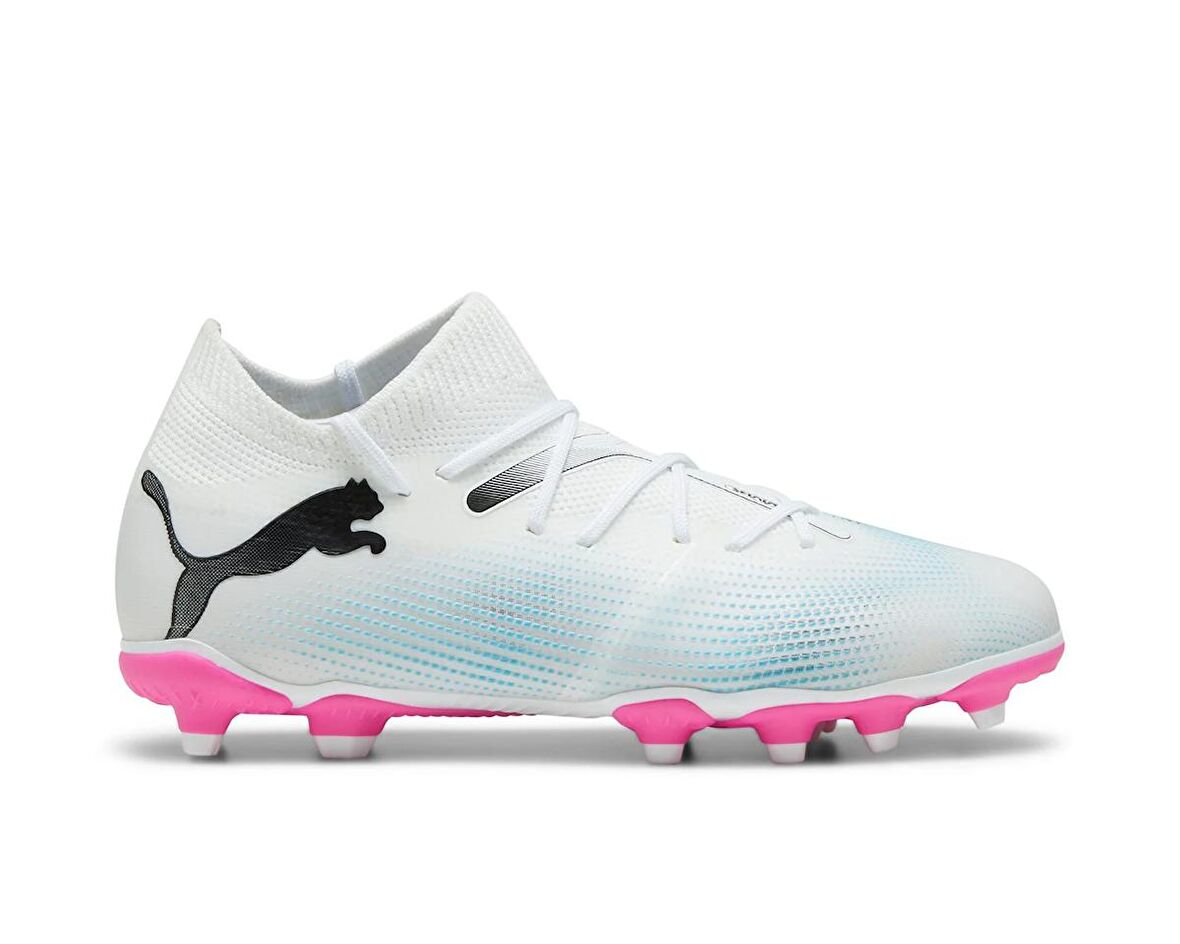 Puma FUTURE 7 MATCH FG/AG JR Çocuk Çim Zemin Kramponu 10772901 Beyaz