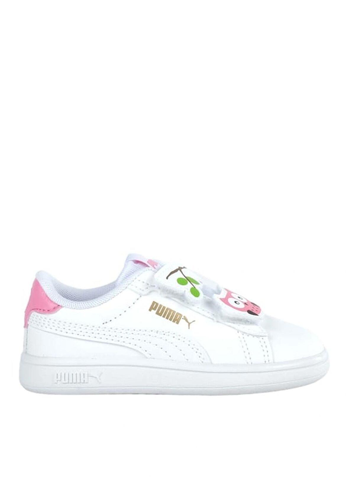 Puma Beyaz Kız Çocuk Yürüyüş Ayakkabısı 39728601-Puma Smash 3.0 Badges V PS