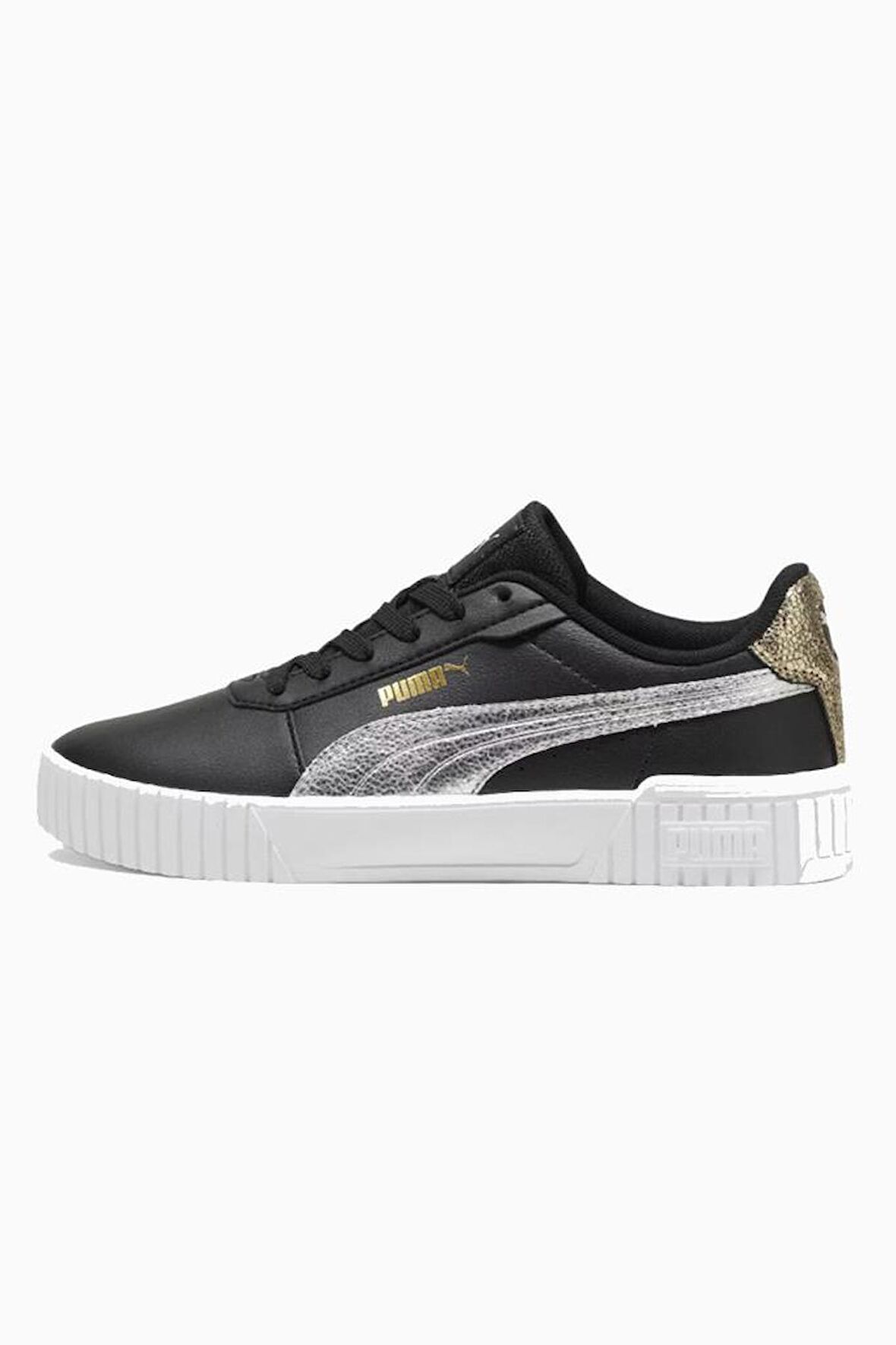 Puma Carina 2.0 Metallic Shine 395096 02 Kadın Sneaker Ayakkabı Siyah Gümüş 36-40 