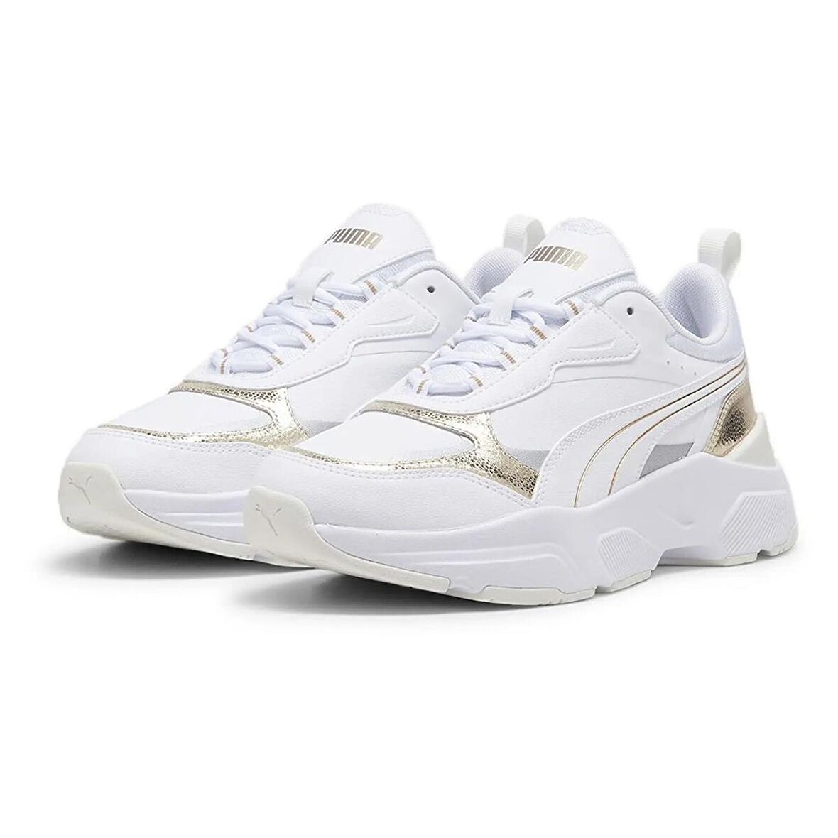 Puma Cassia Metallic Shine Gold Beyaz Kadın Sneaker