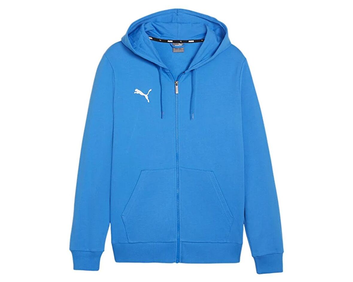 Puma Teamgoal Casuals Hooded Erkek Futbol Ceketi 65859502 Mavi