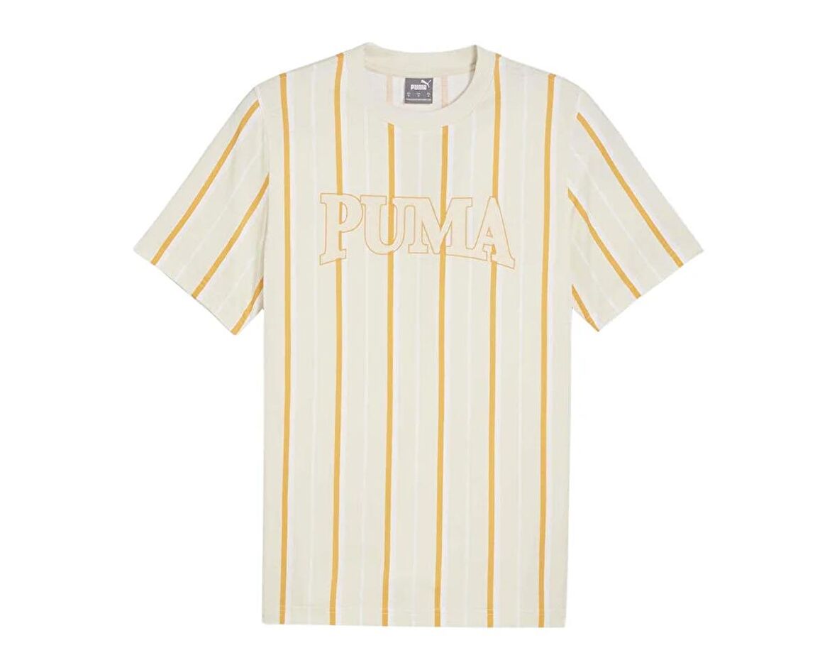 Puma Puma Squad Aop Tee Erkek Günlük Tişört 67897387 Bej